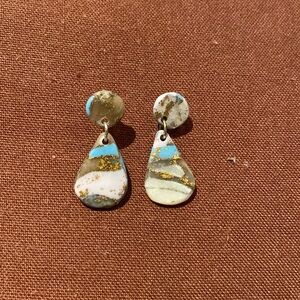 Hand made raindrop earrings